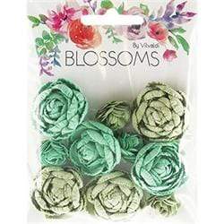 AussieSuperStore Art & Craft Essentials Pacific Blue English Roses (in 6 colors) English Roses | Artificial Craft Flower Party Decoration 9323823196400 BLOS17016